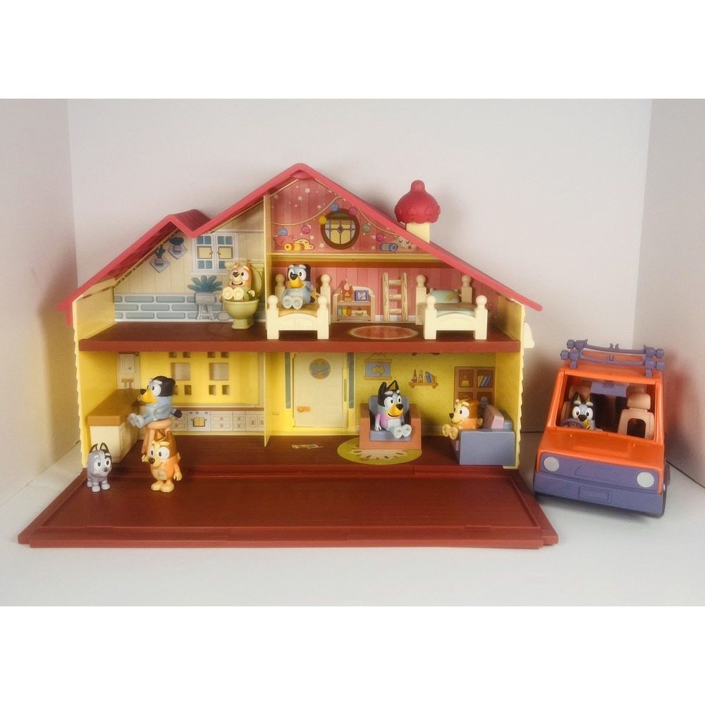 Bluey Family Home Playset Heeler House With 8 Figures And 8 Accessories 2018